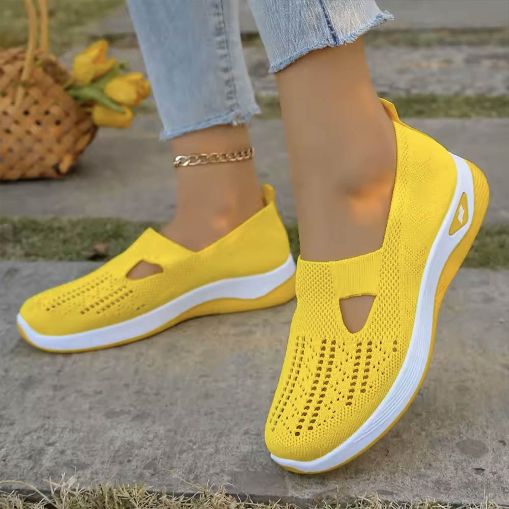 Basket jaune pour femme