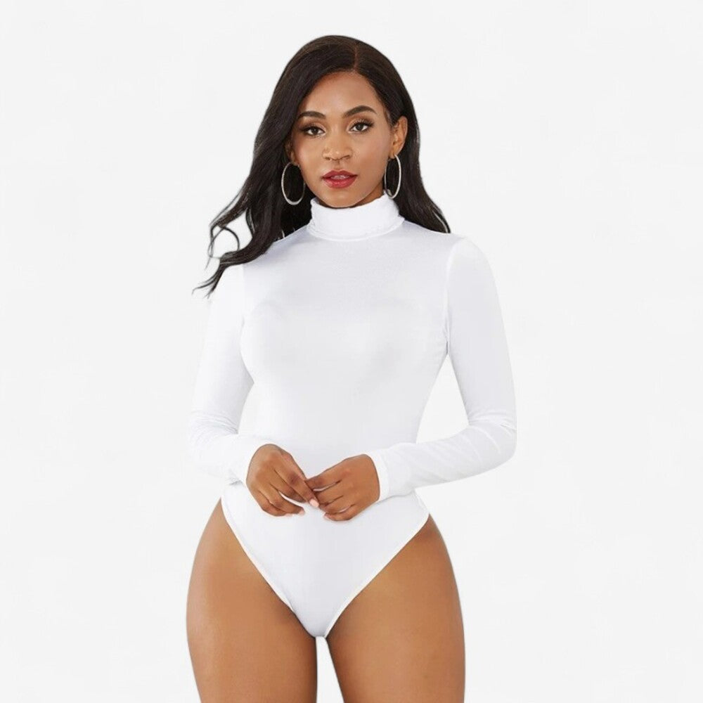 Body blanc manche longue femme