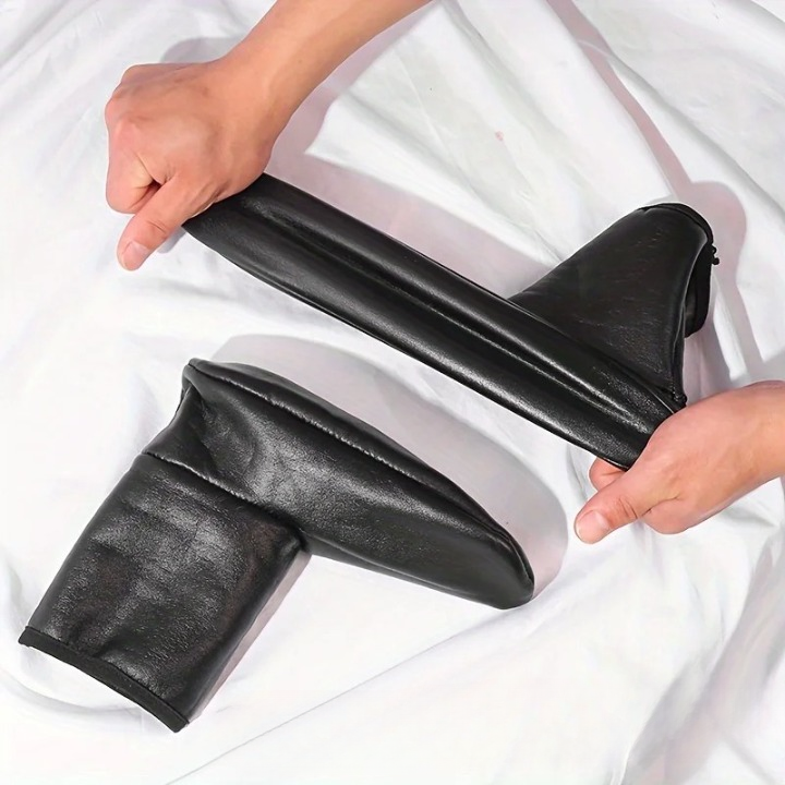 Chaussette cuir