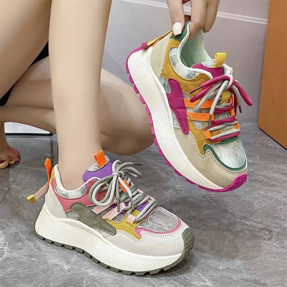Baskets pour femmes multicolores