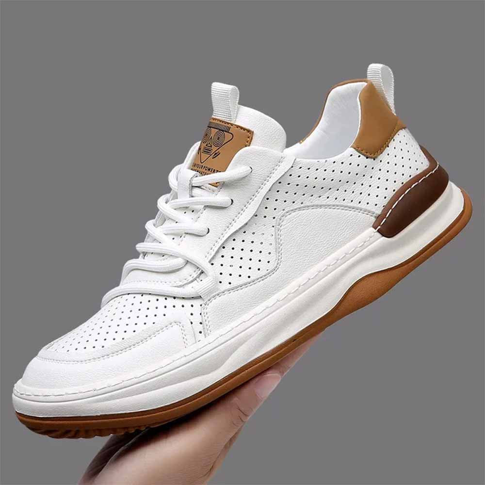 Baskets hommes en cuir