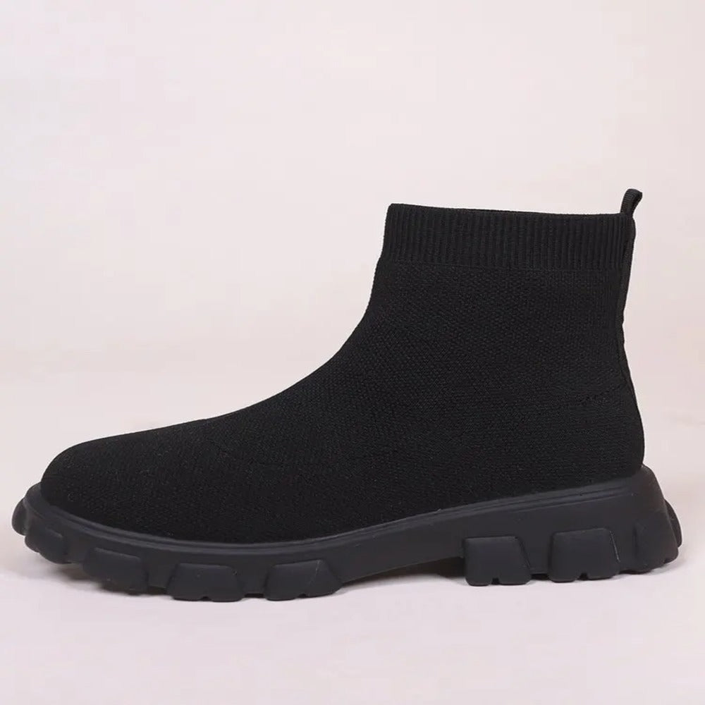 Bottines femme à enfiler avec élastiques