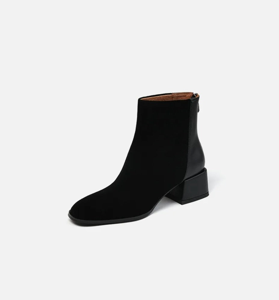 Bottines à petits talons pour femme