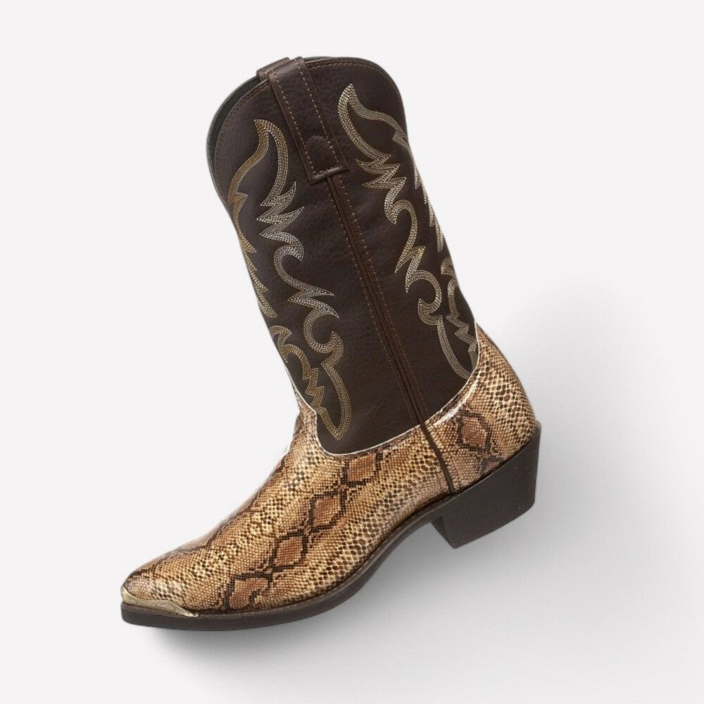 Bottine effet python