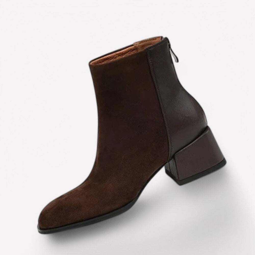 Bottines à petits talons pour femme