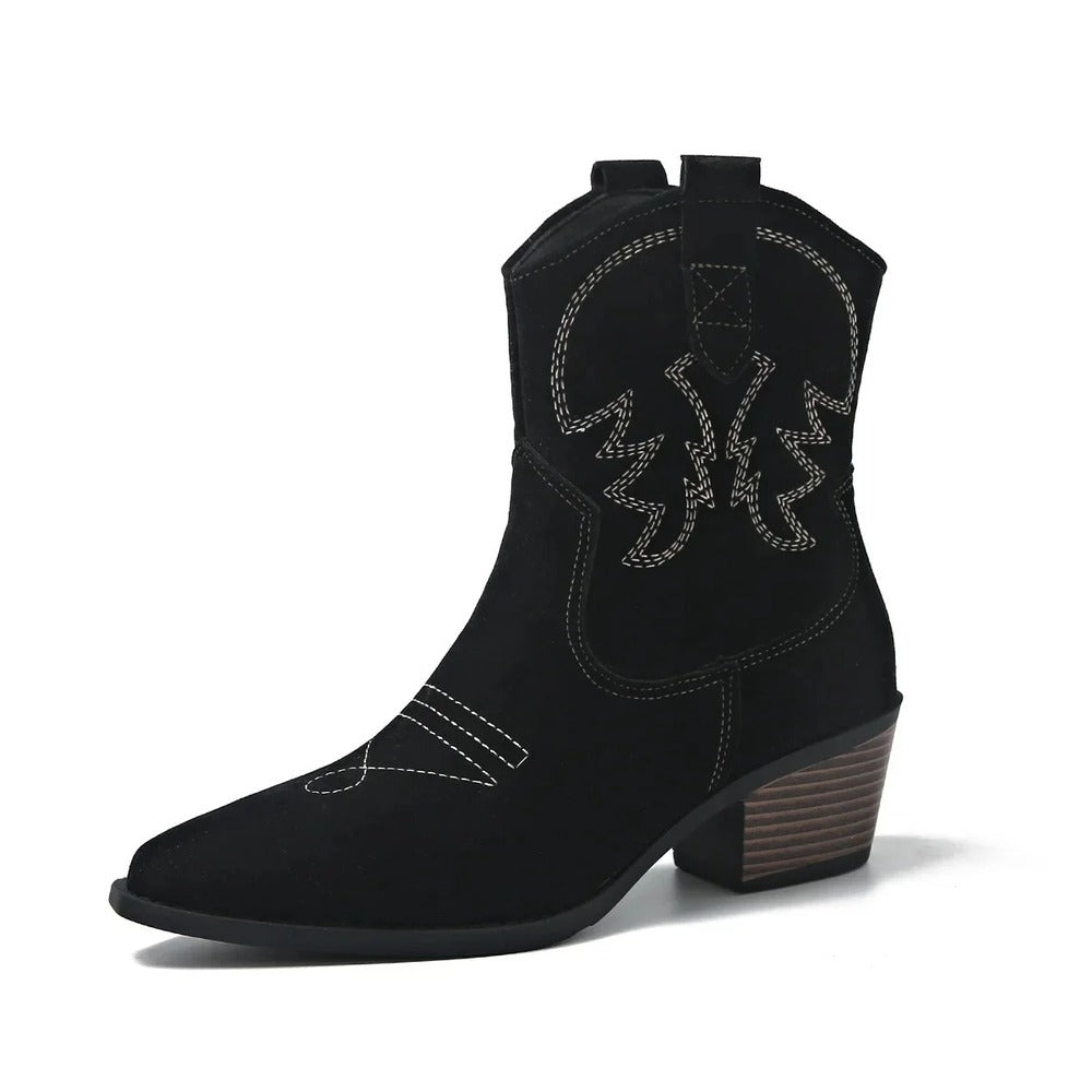 "Bottines à bout pointu et petit talon