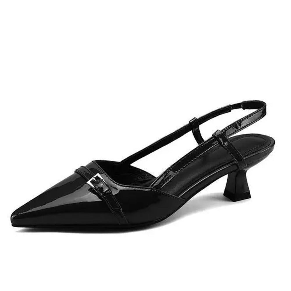 Bottines à talon aiguille en cuir
