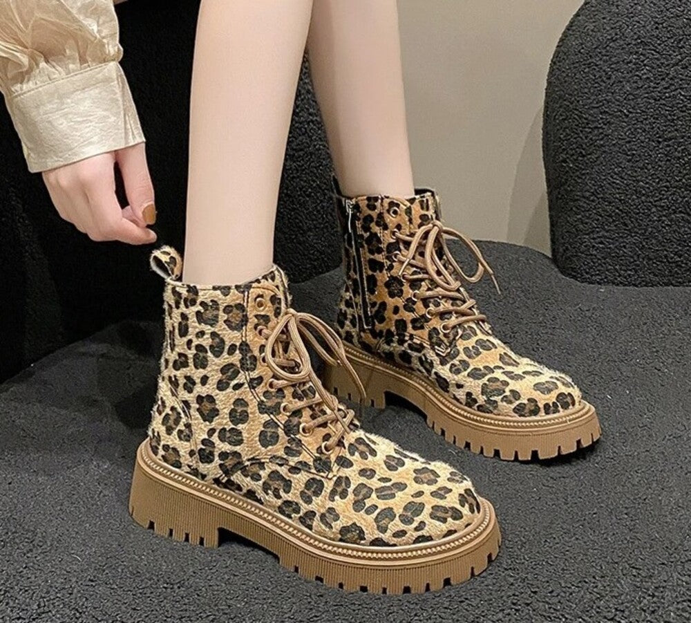 Bottines léopard