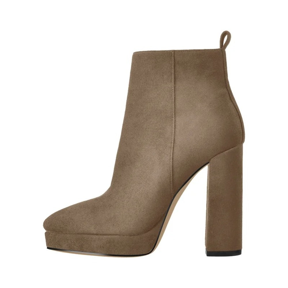 Bottines noires à talons