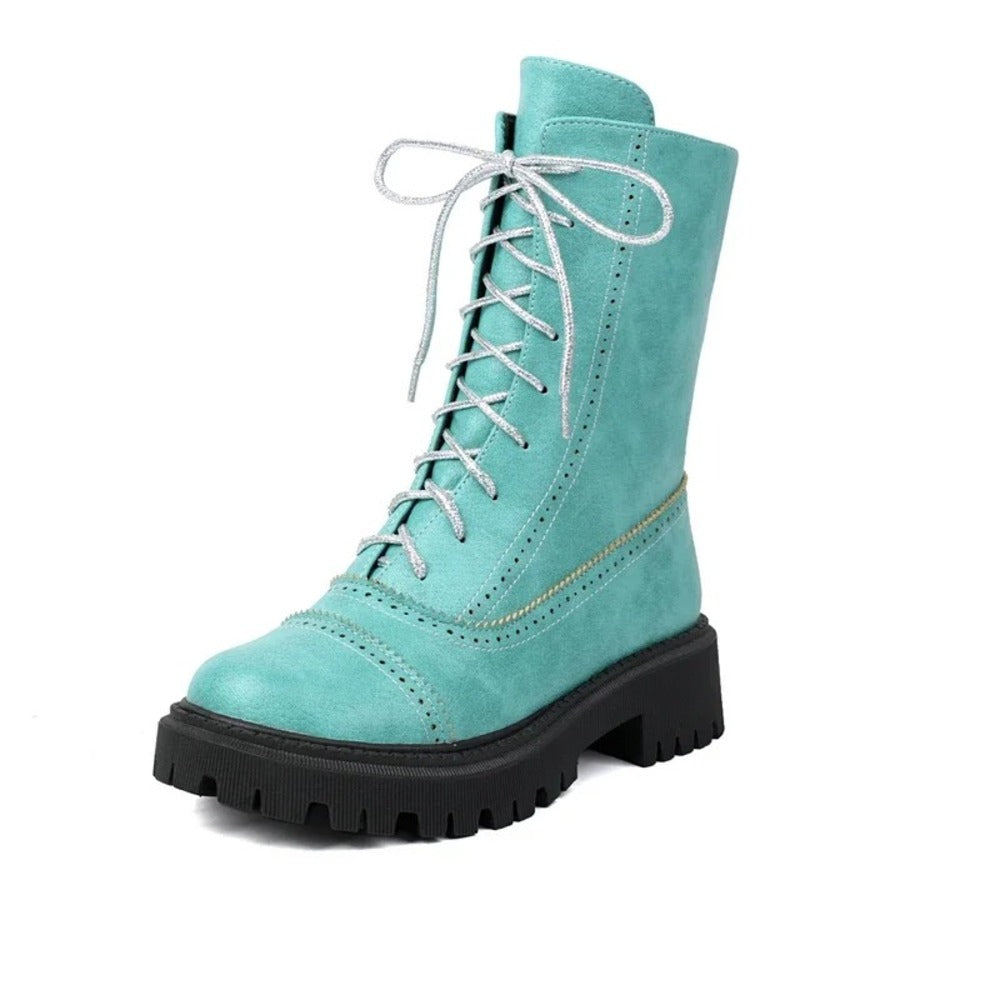 Bottines rouge bordeaux