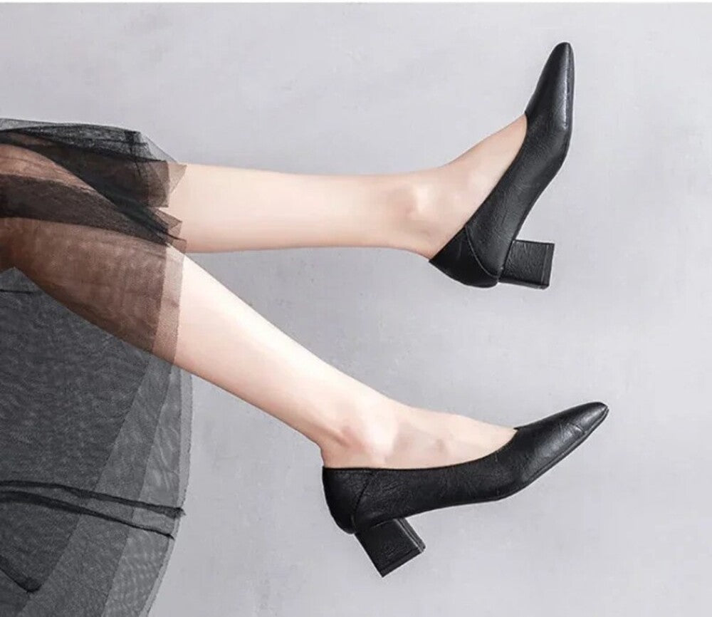Escarpin noir femme petit talon