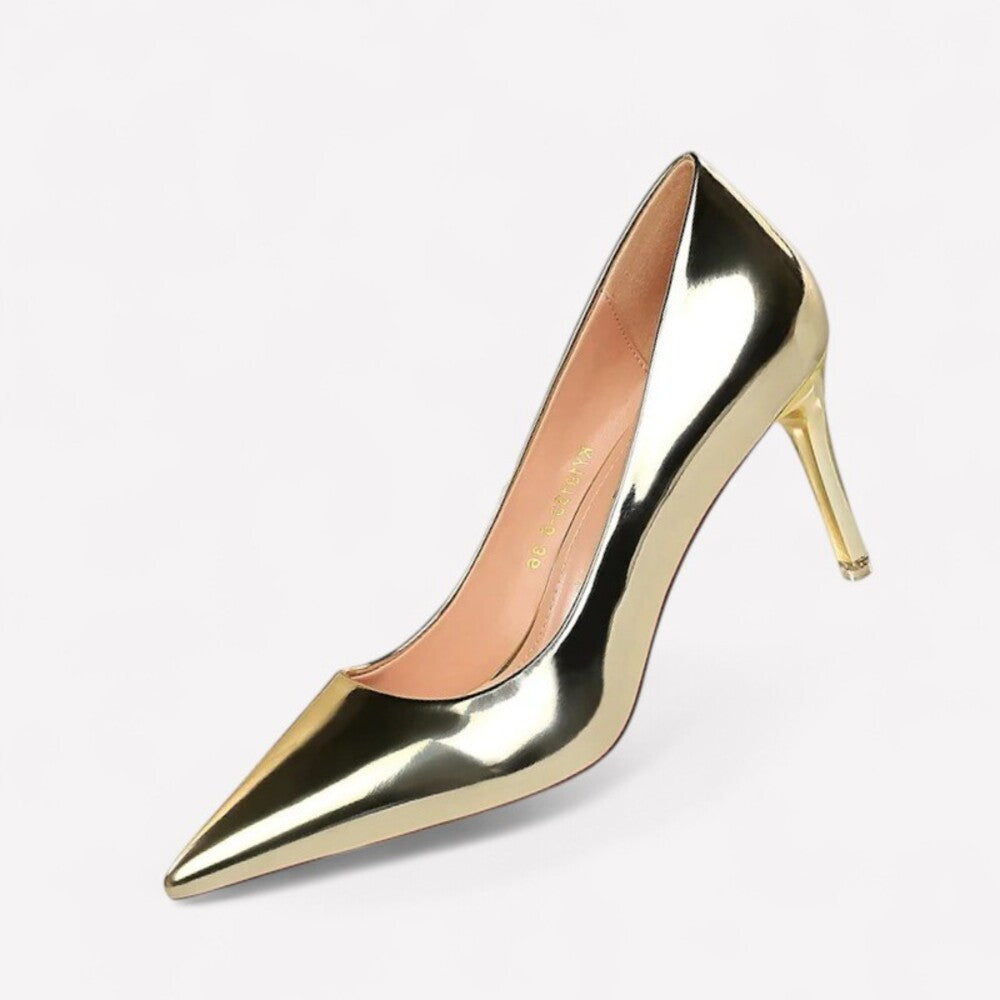 Escarpins dorées femme