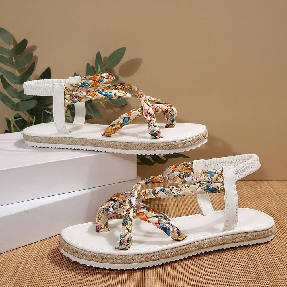 Espadrille avec elastique femme