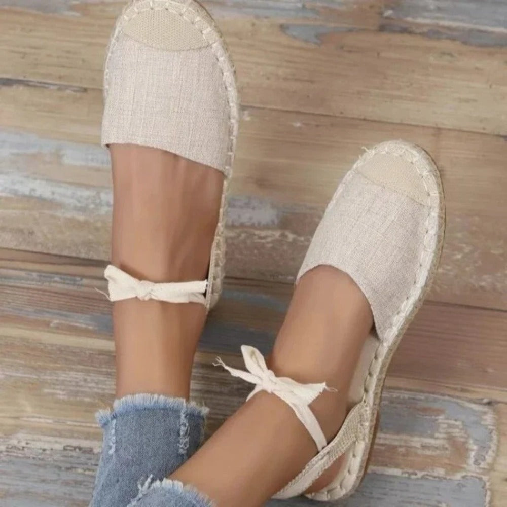 Espadrille femme lacet