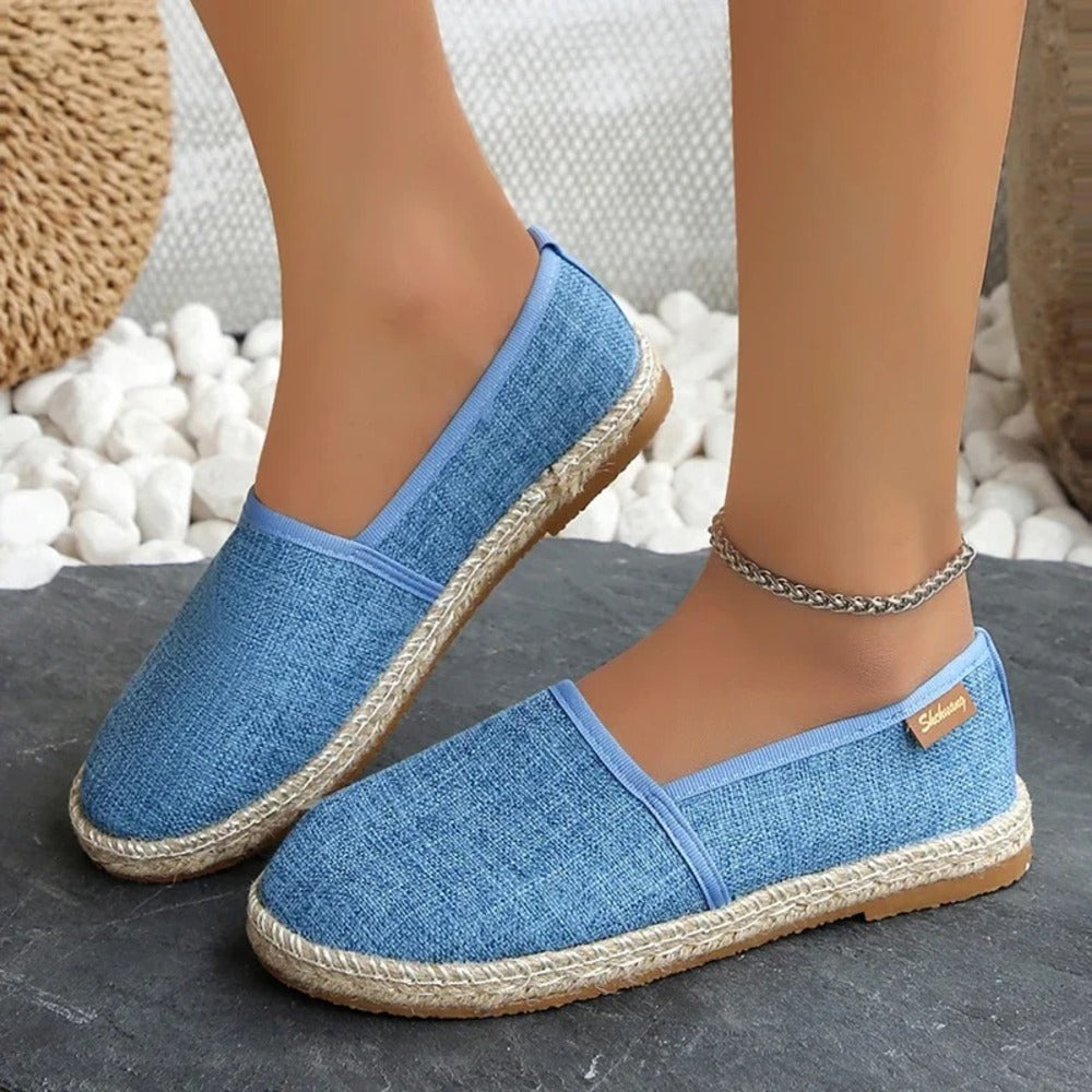 Espadrille femme plate