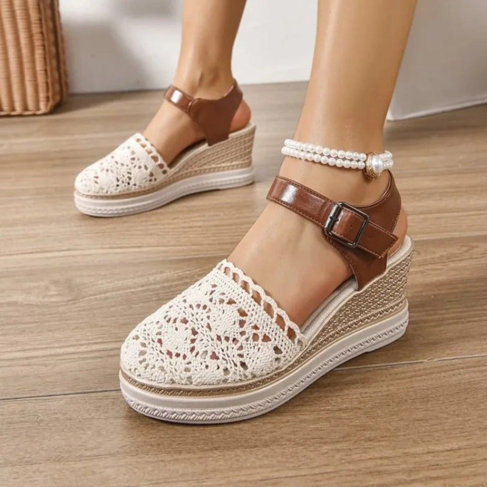 Espadrille haute femme