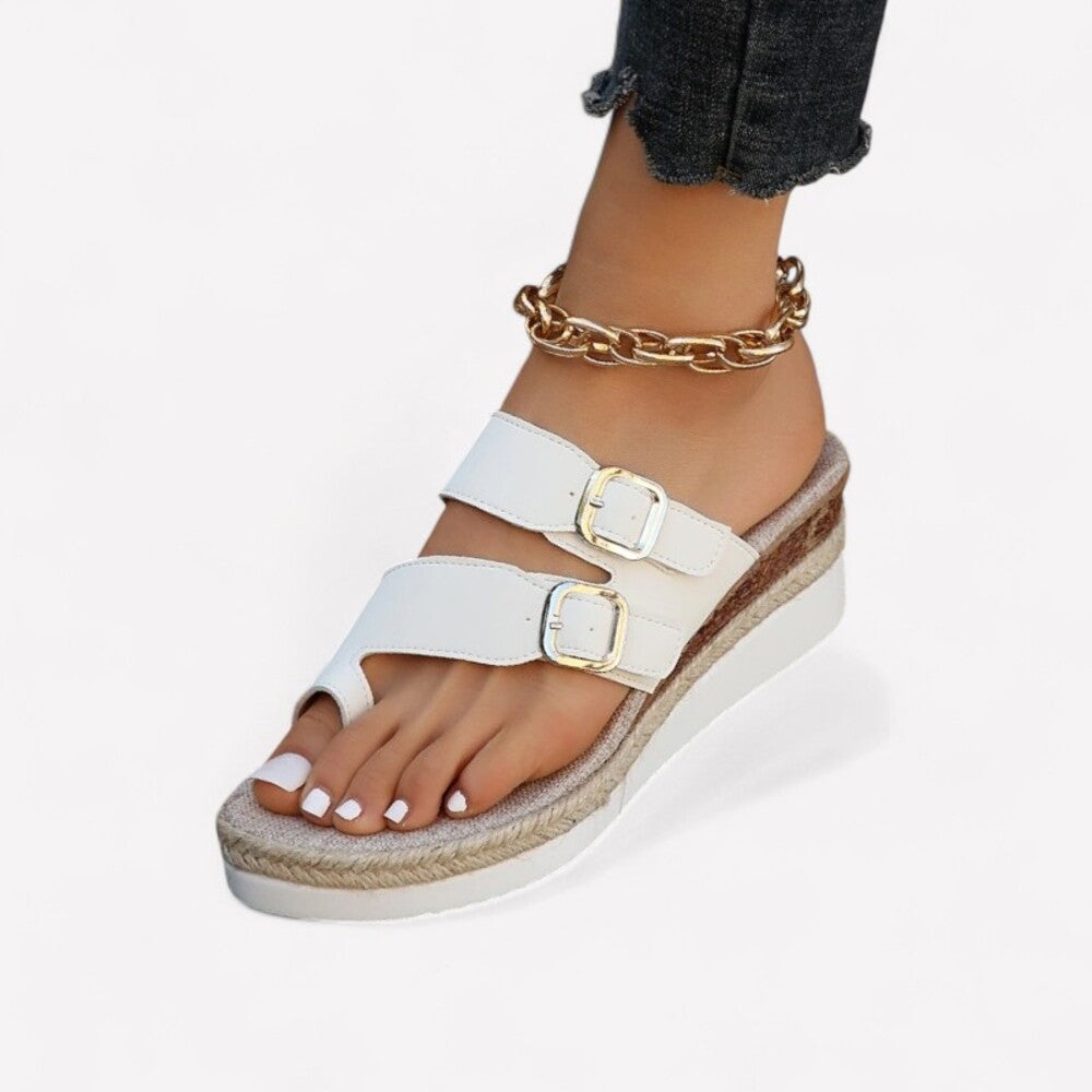 Espadrille blanc femme hallux valgus