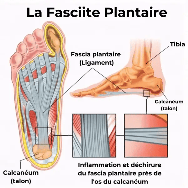 Semelles orthopédiques Fasciite Plantaire