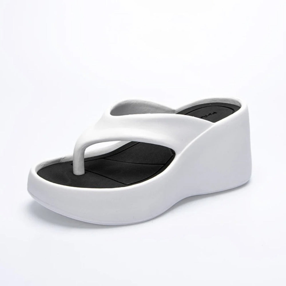 Tongs en cuir femme