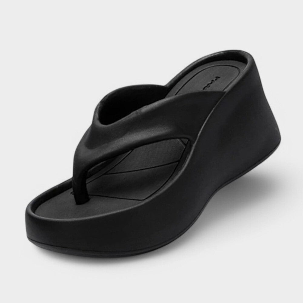 Tongs en cuir femme