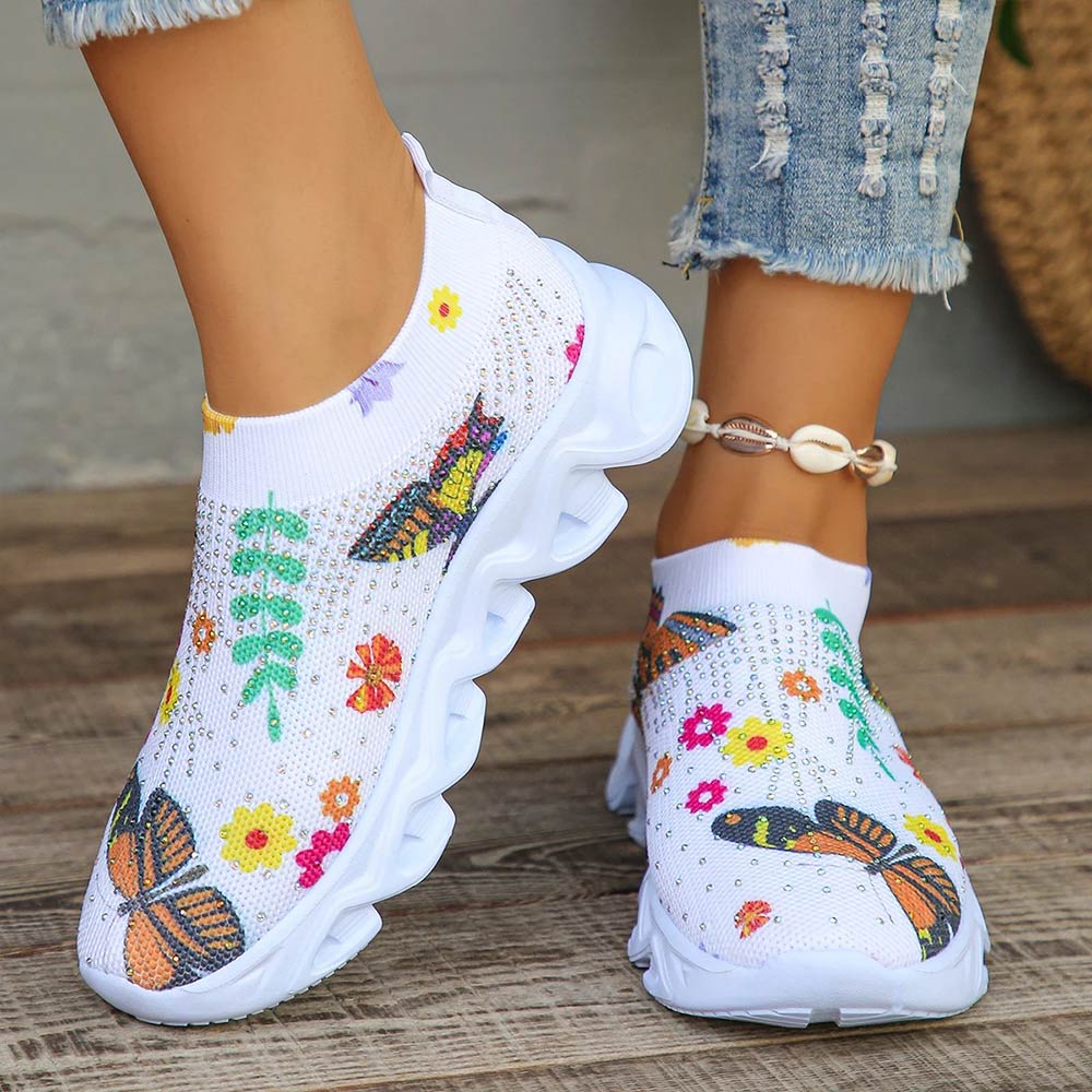 Basket femme fleuri
