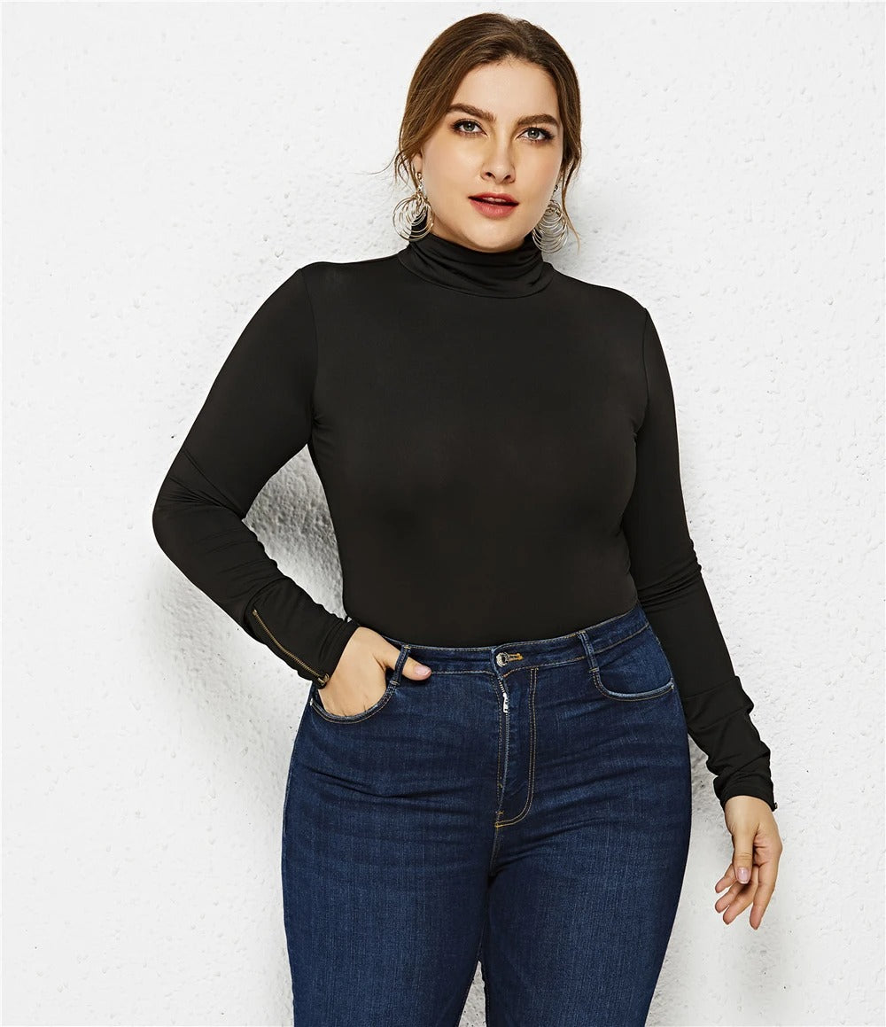 Body col roulé femme