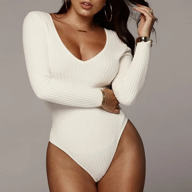 Body cotelé femme