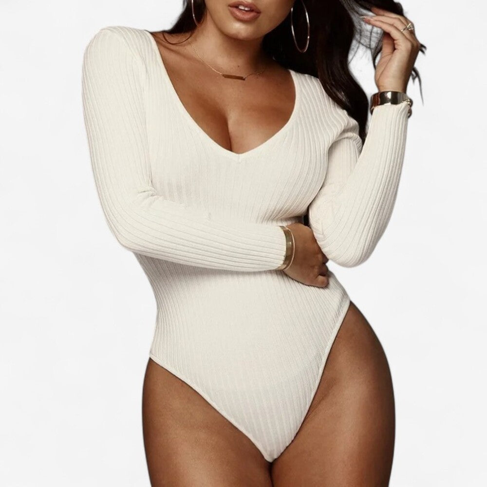 Body cotelé femme