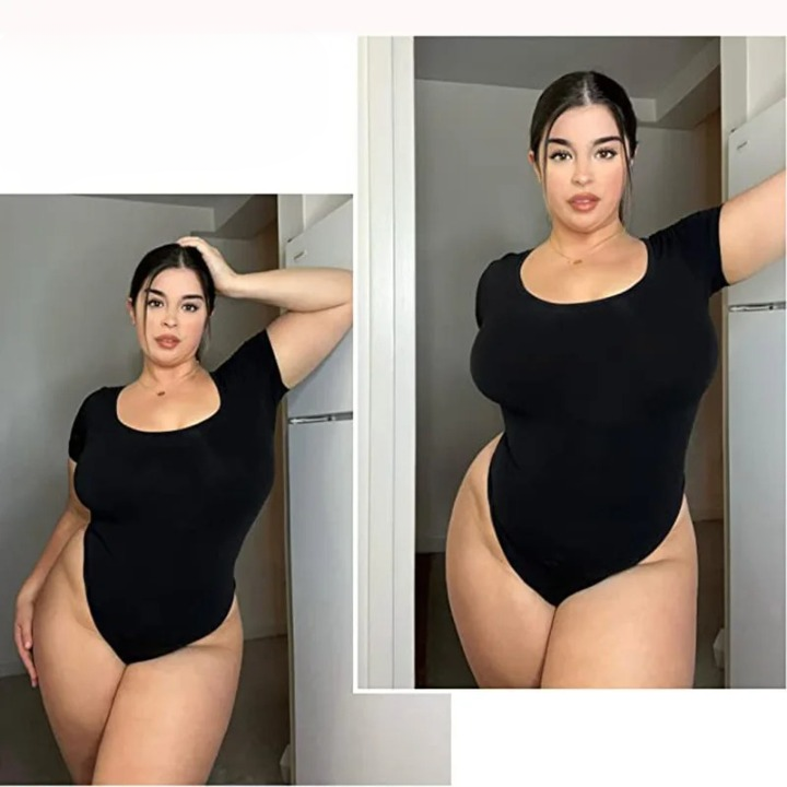 Body manche courte femme