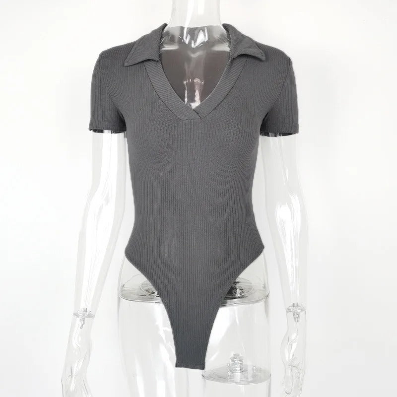 Body marron femme