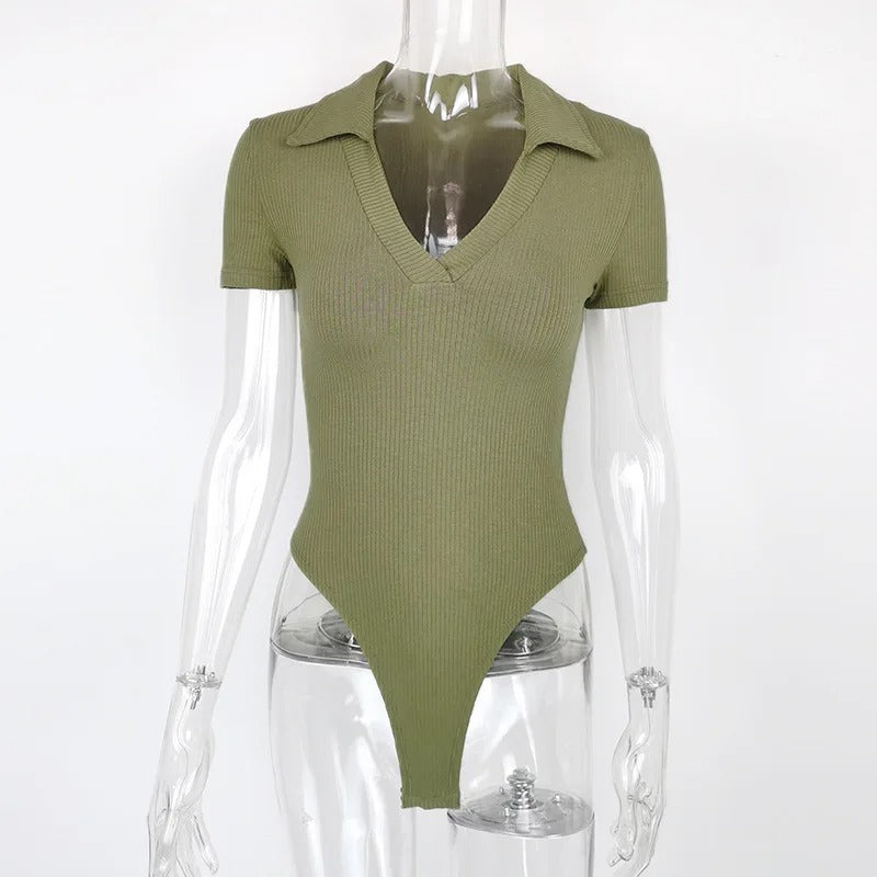 Body marron femme