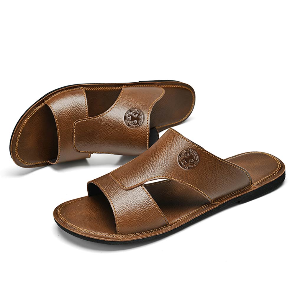 Claquette en cuire homme