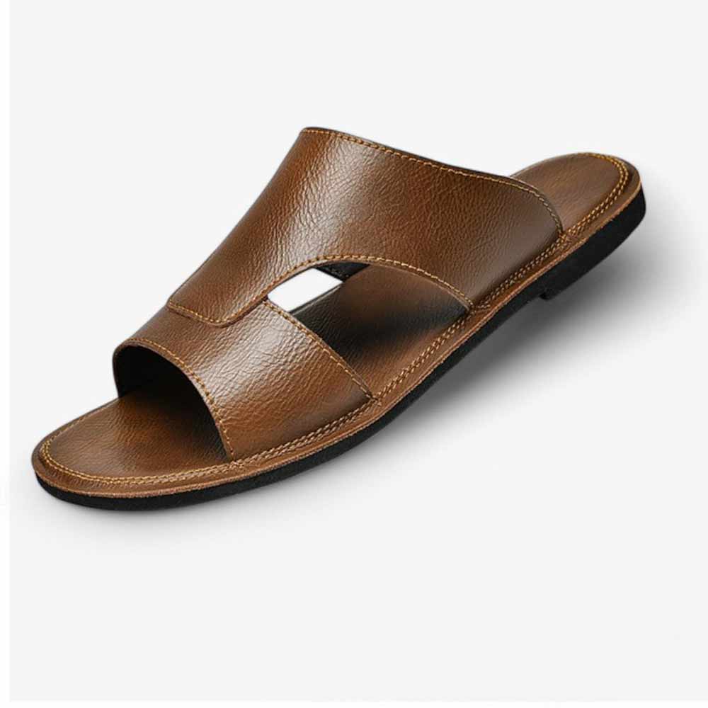 Claquette en cuire homme