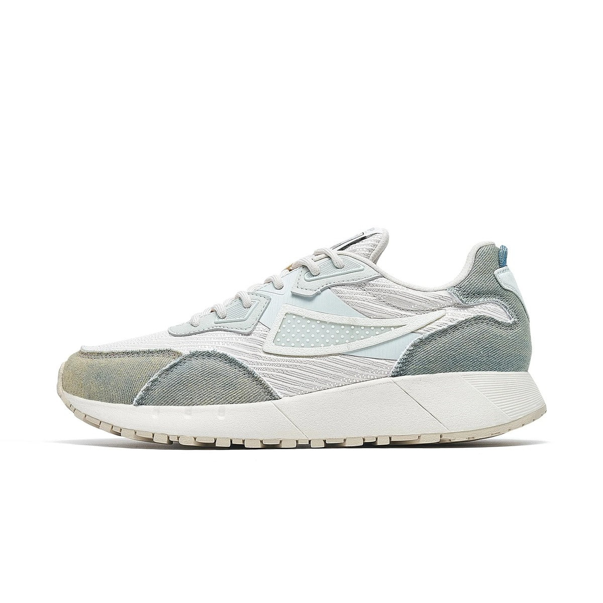Basket blanche tissu femme