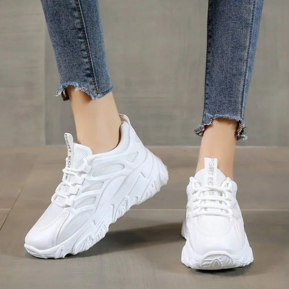 Basket femme semelle haute