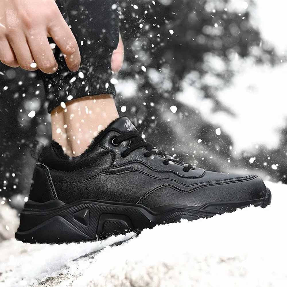 Basket homme noire cuir
