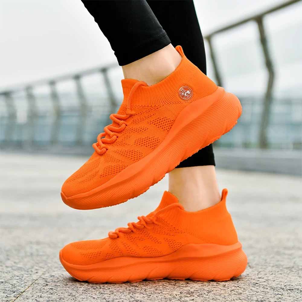 Basket homme orange