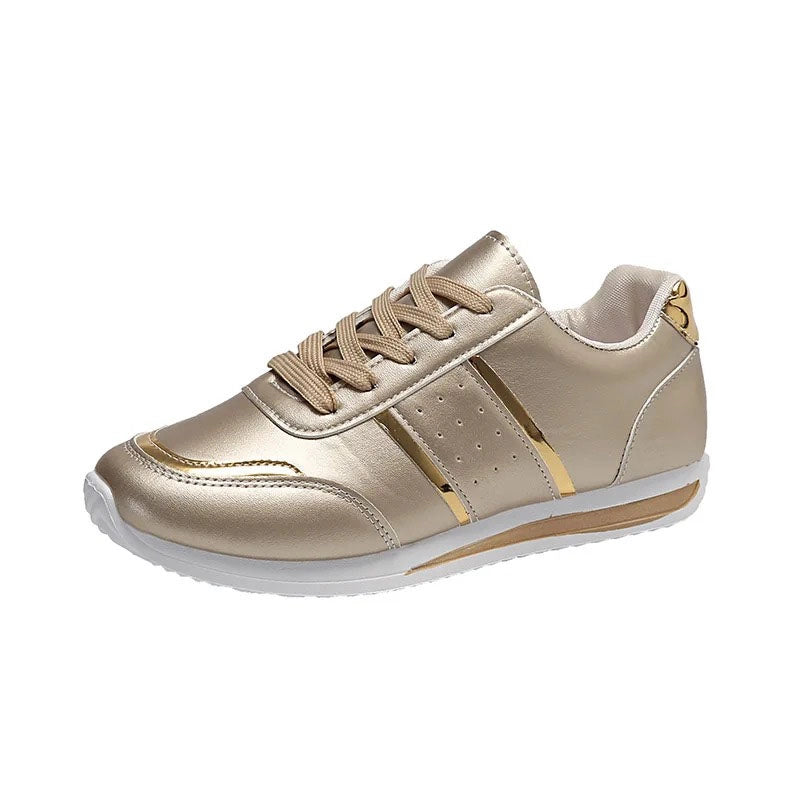 Basket dorée femme