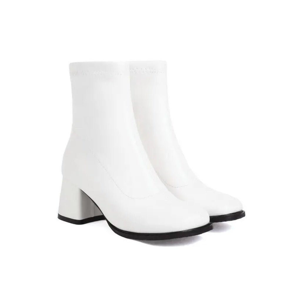 Bottines en cuir verni