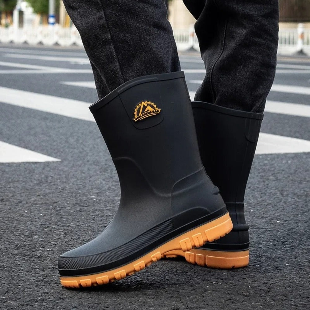 Bottine de pluie homme