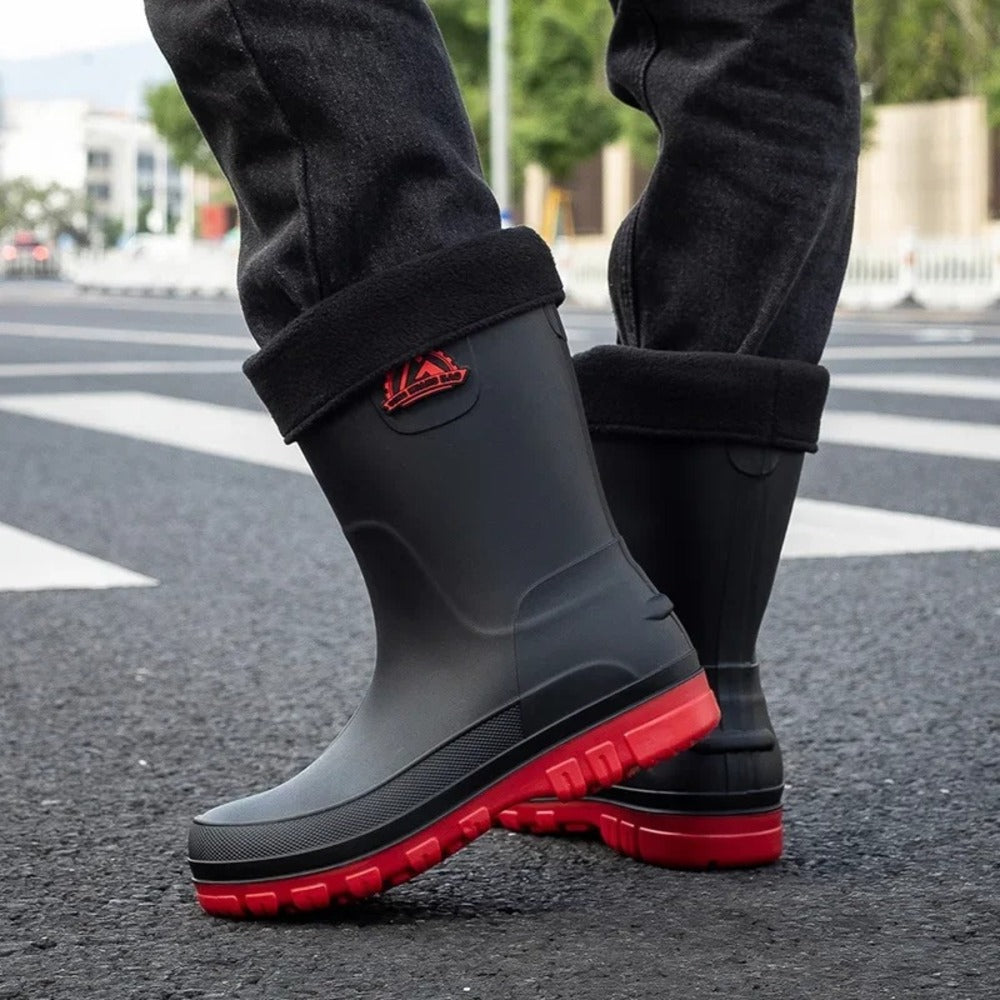 Bottine de pluie homme