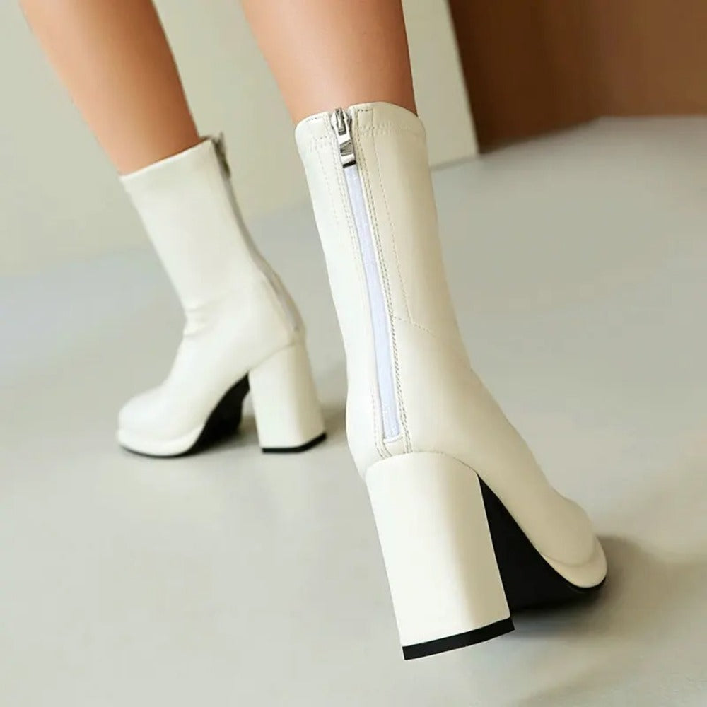Bottines dorées femme