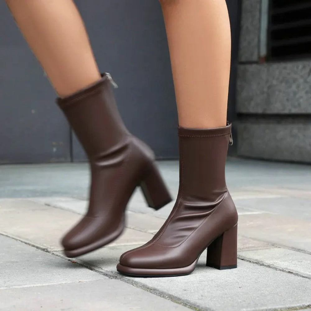 Bottines dorées femme