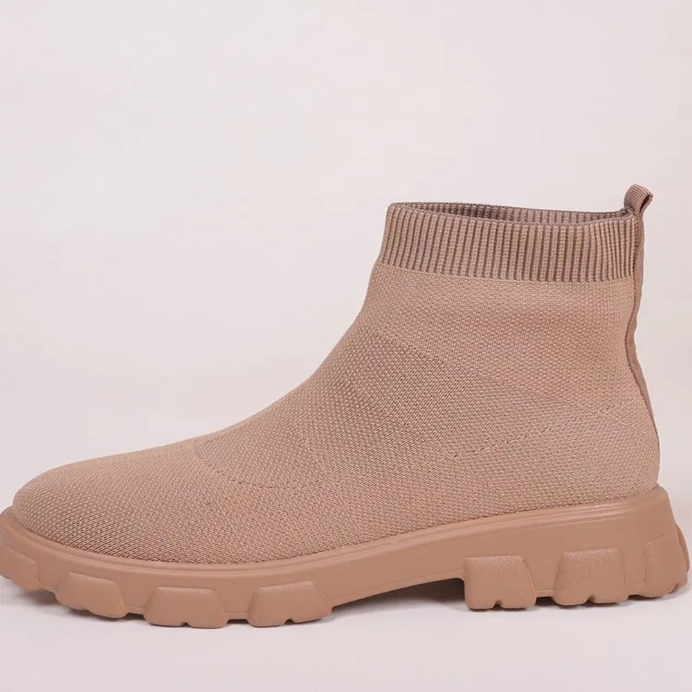 Bottines femme à enfiler avec élastiques