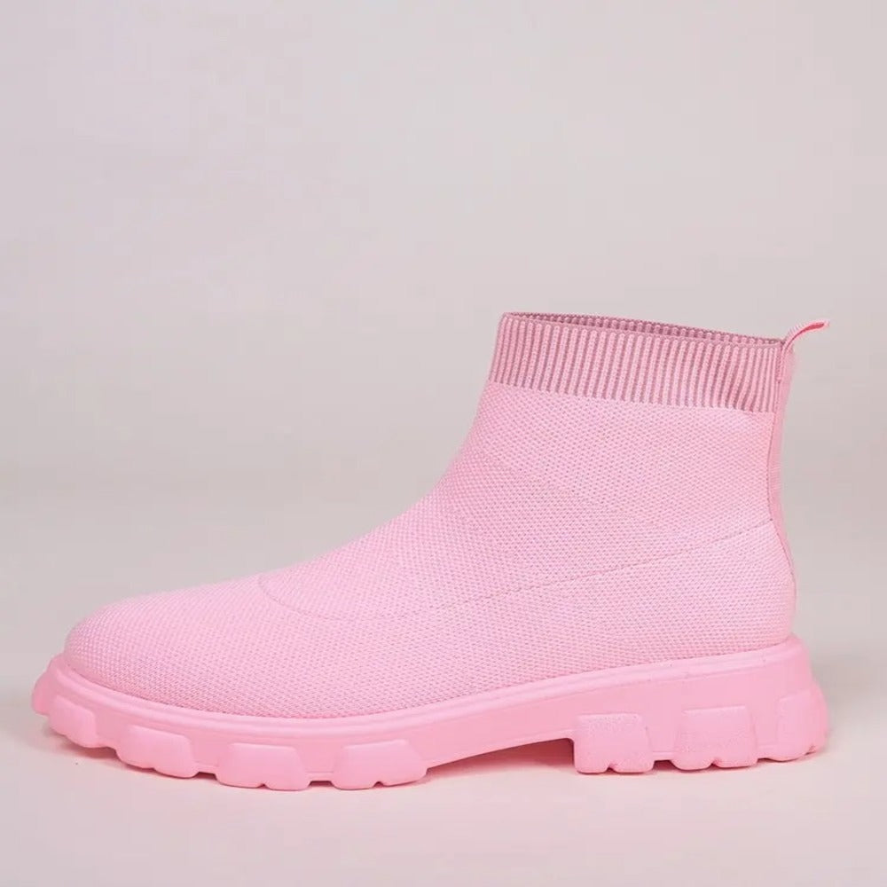 Bottines femme à enfiler avec élastiques