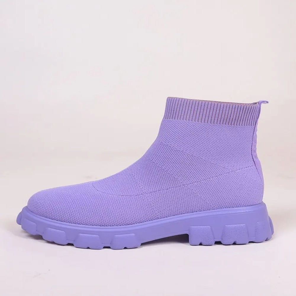 Bottines femme à enfiler avec élastiques
