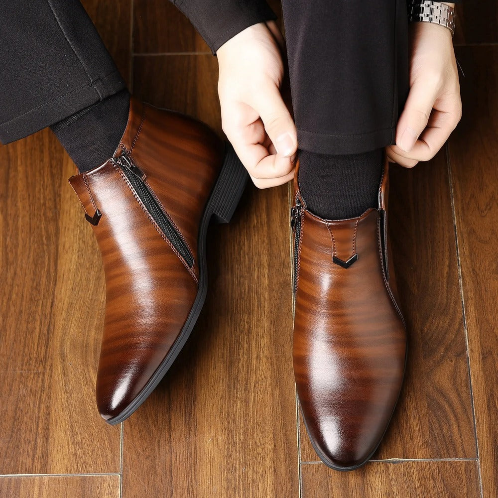 Bottines avec fermeture sur le devant