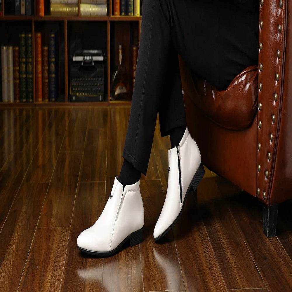 Bottines avec fermeture sur le devant
