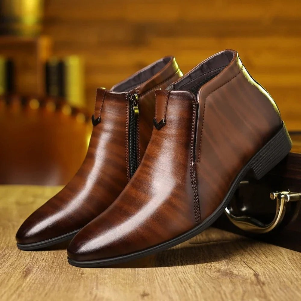 Bottines avec fermeture sur le devant