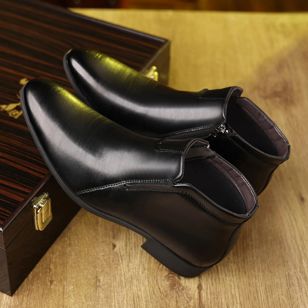Bottines avec fermeture sur le devant